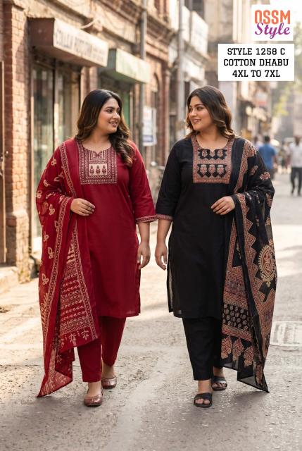 Ossm style 1258 C wholesale kurtis in chandigarh